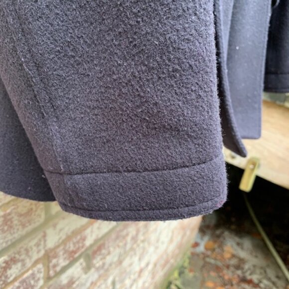 J. Crew Wool/Cashmere Blend double breasted Pea Coat sz Small EUC - Picture 7 of 15